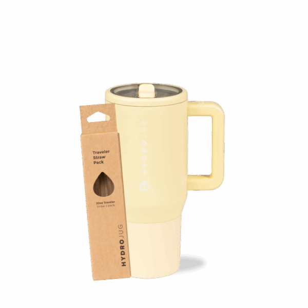 Butter Traveler 20oz + Replacement Straw Pack Bundle