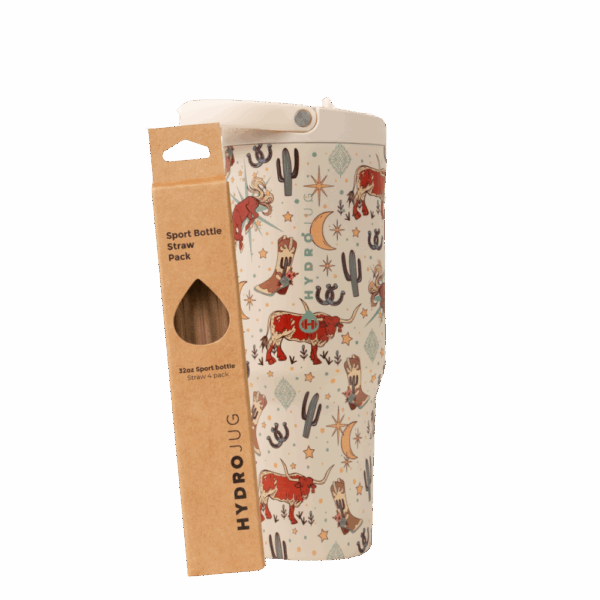 Rodeo Sport 32oz + Replacement Straw Pack Bundle