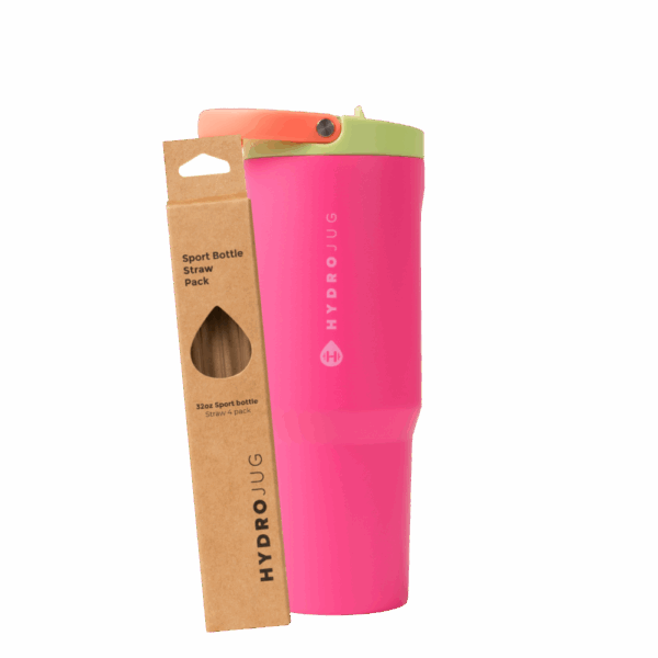 Orchid Sport 32oz + Replacement Straw Pack Bundle