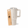 Cream Traveler 20oz + Replacement Straw Pack Bundle