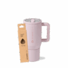 Pink Sand Traveler 20oz + Replacement Straw Pack Bundle