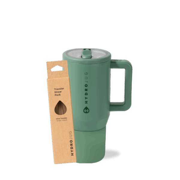 Sage Traveler 20oz + Replacement Straw Pack Bundle
