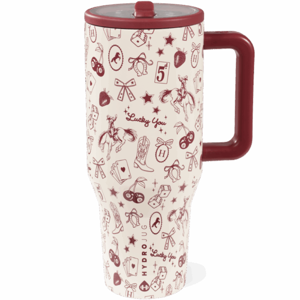 Red Western Charm Traveler (40oz)