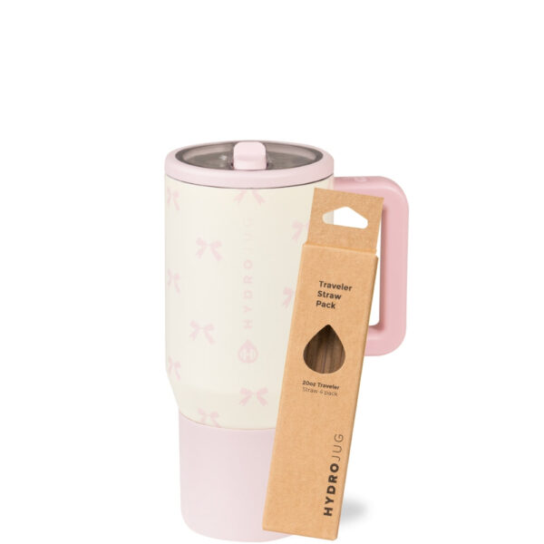 Bows Traveler 20oz + Replacement Straw Pack Bundle