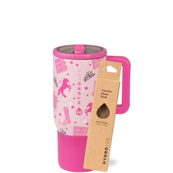 Cowgirl Traveler 20oz + Replacement Straw Pack Bundle