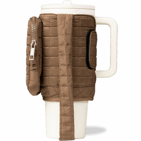 Mocha Puffer Sleeve Traveler Sleeve
